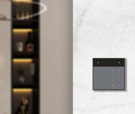Modern Glass PC Wireless Sensor Switch 4 Gang Dimmer Switch 2.4Ghz Tần số vô tuyến