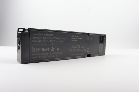 60W 24V Ultra Thin Constant Voltage Power Supply LED Driver Để chuyển đổi