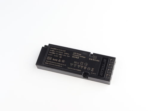 ETSC 15W-12V Máy điều khiển LED điện áp liên tục cực mỏng để điều chỉnh thời gian & CCT
