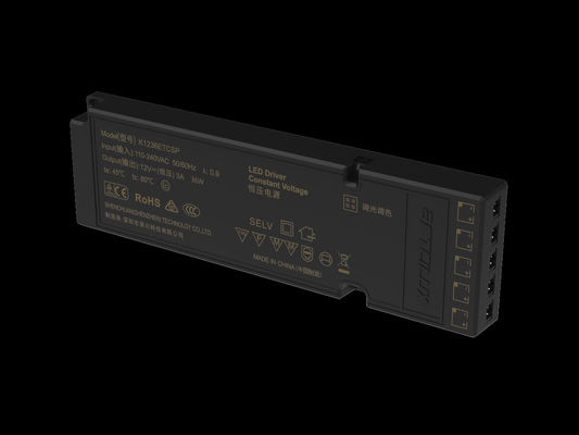 ETSC 36W-12V Máy điều khiển đèn LED điện áp liên tục cực mỏng để điều chỉnh thời gian và CCT